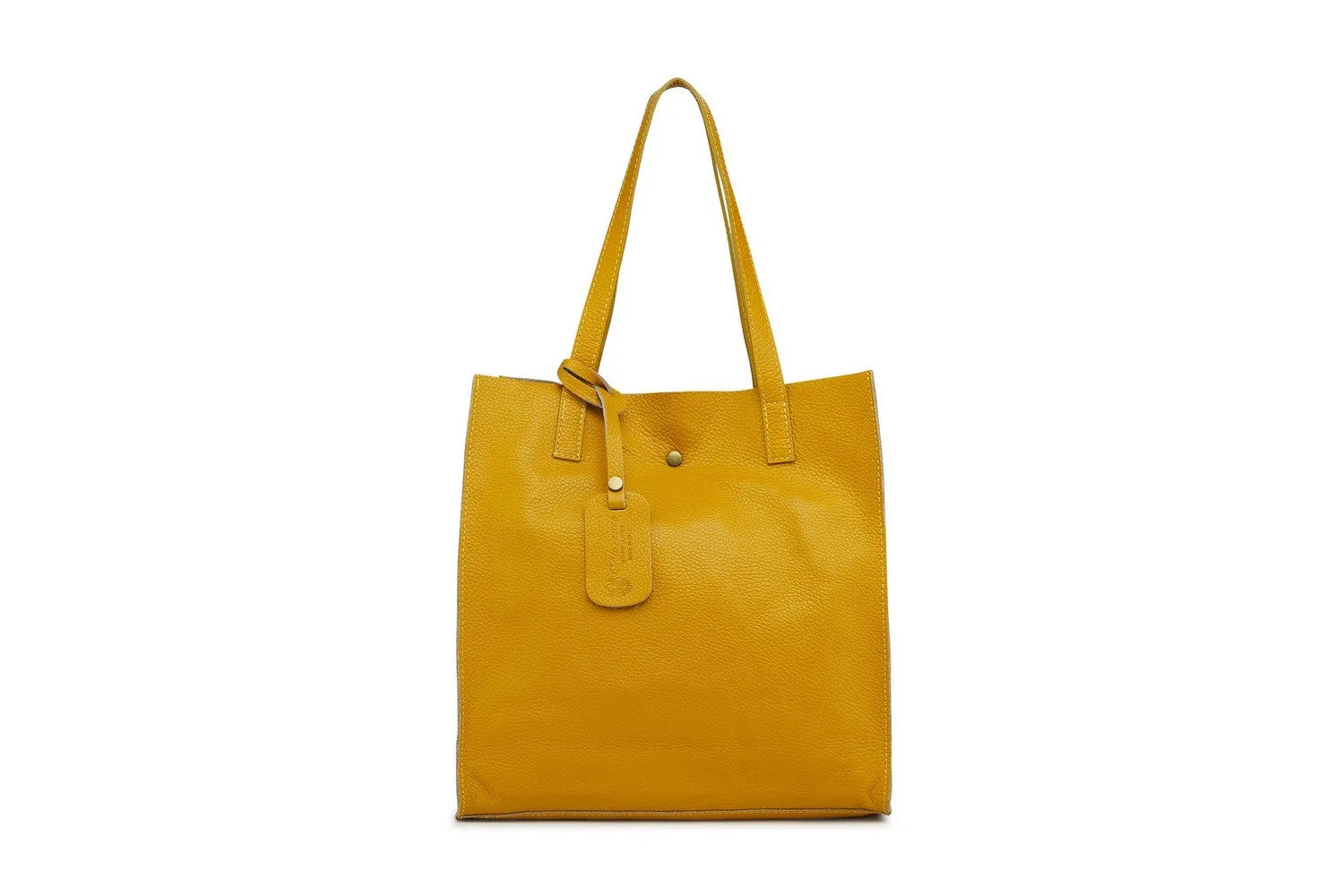 Borse Donna colore Giallo in pelle Made in Italy