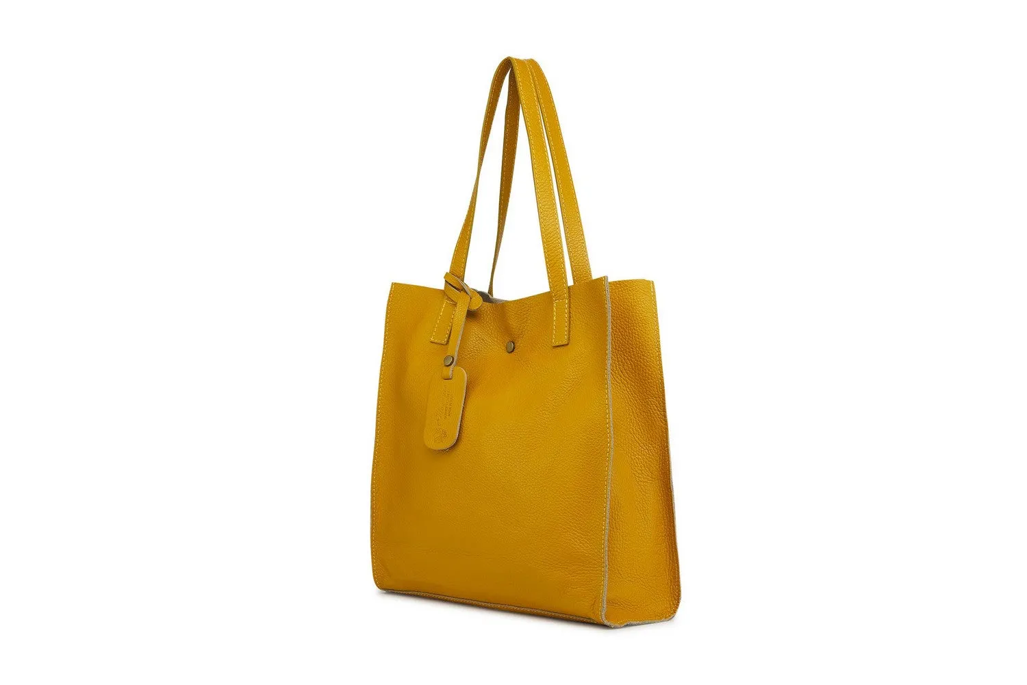 Borse Donna colore Giallo in pelle Made in Italy