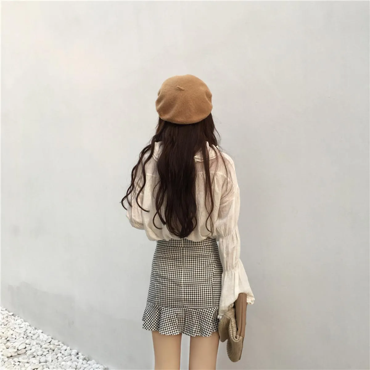Gonne Donna Scozzese Tromba Minigonna a vita alta Donna Estate Femmina Retro Donna Stile elegante Tempo libero Alla moda femmini