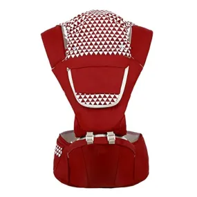 HWZZ 0-36 M Borse per Neonati Zaini Ergonomici Cuscino Portaoggetti Seduta Anteriore Canguro Wrap Sling Travel Multifunzione,Ros