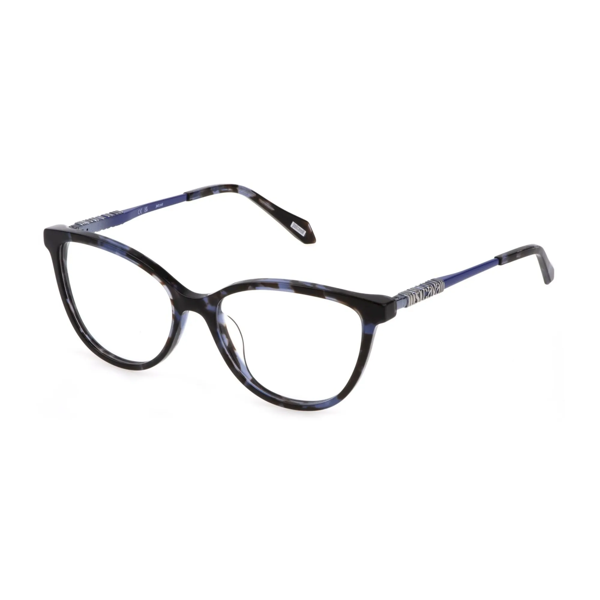   Just Cavalli VJC008 - 09SW Avana Blu Trasparente | Occhiale Da Vista Donna 