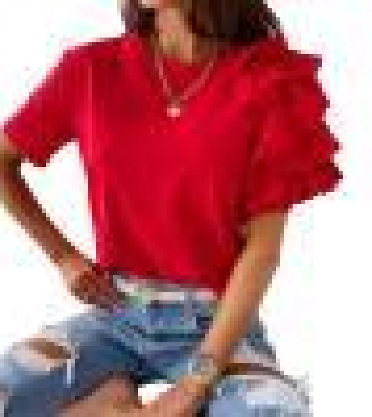 Maglietta allentata estiva da donna Maglietta casual tinta unita Top manica corta con volant Girocollo Pullover Magliette Maglie