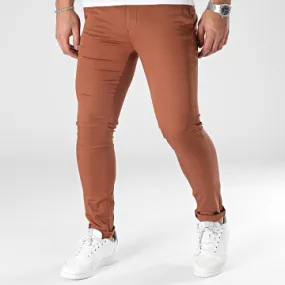 Pantaloni chino marroni