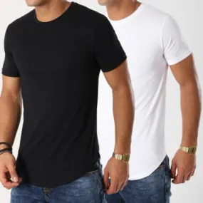 Set di 2 camicie oversize 98 bianche e nere