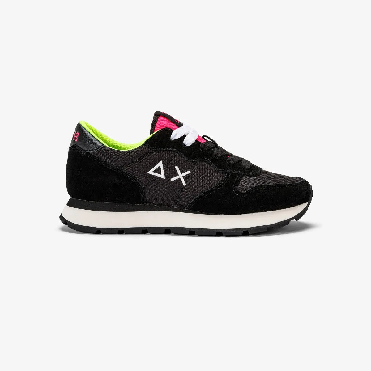 SUN68 BZ43201 ALLY SOLID NYLON NERO/GIALLO FLUO