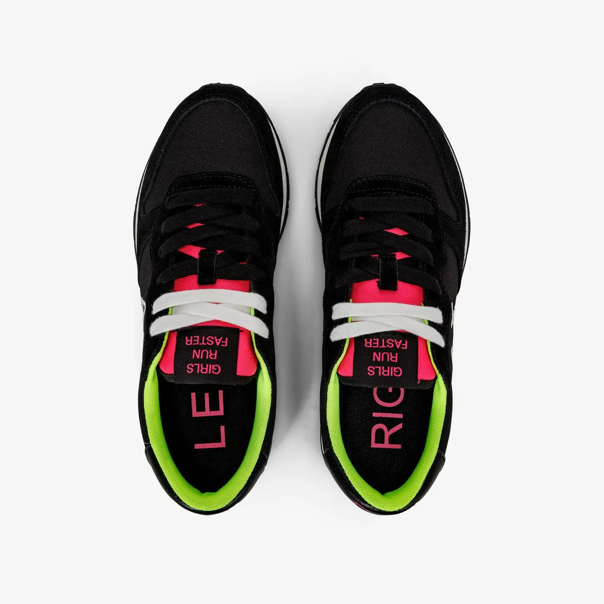 SUN68 BZ43201 ALLY SOLID NYLON NERO/GIALLO FLUO